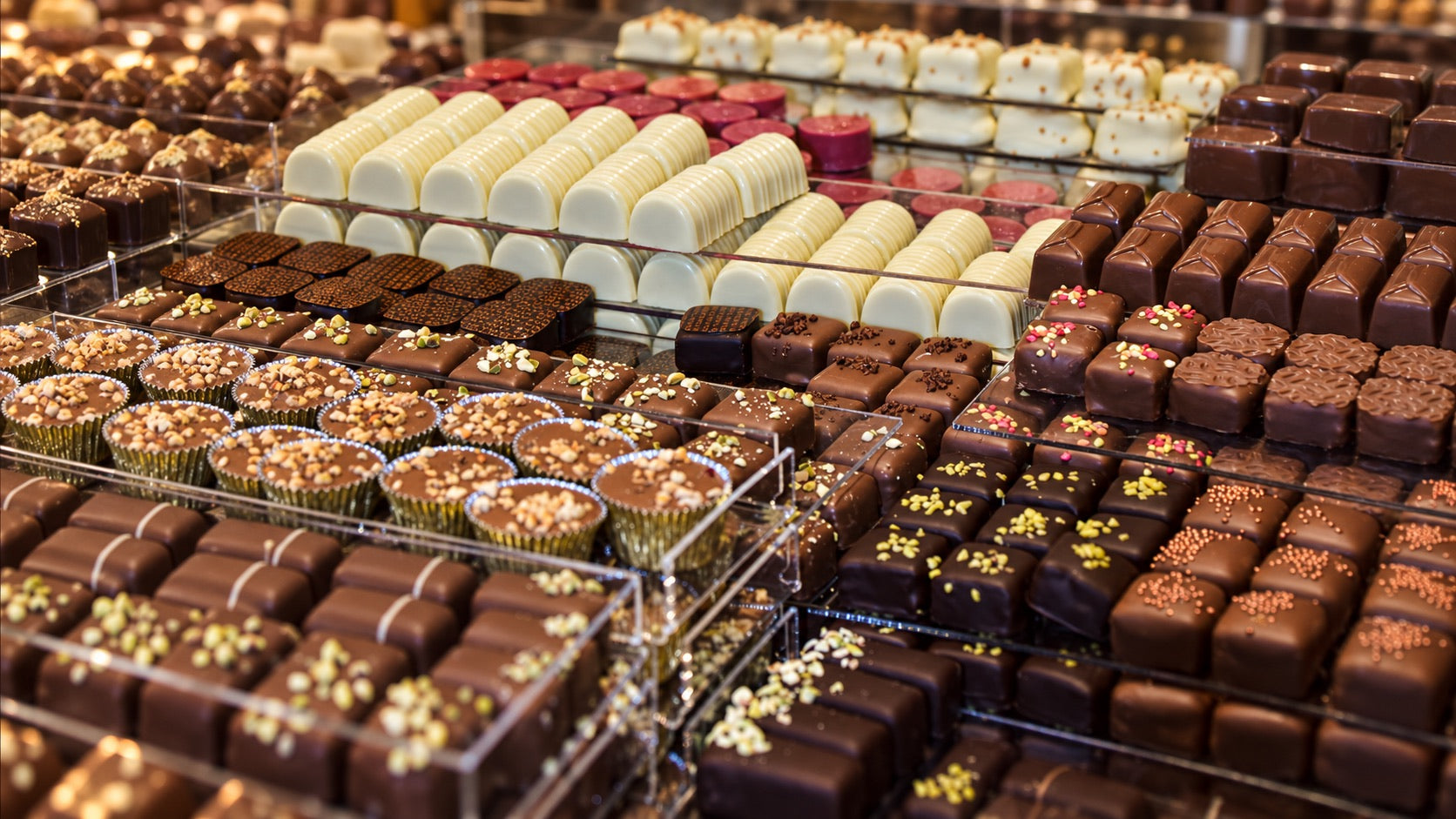 Chocoladepresentatie van B-art Chocolates