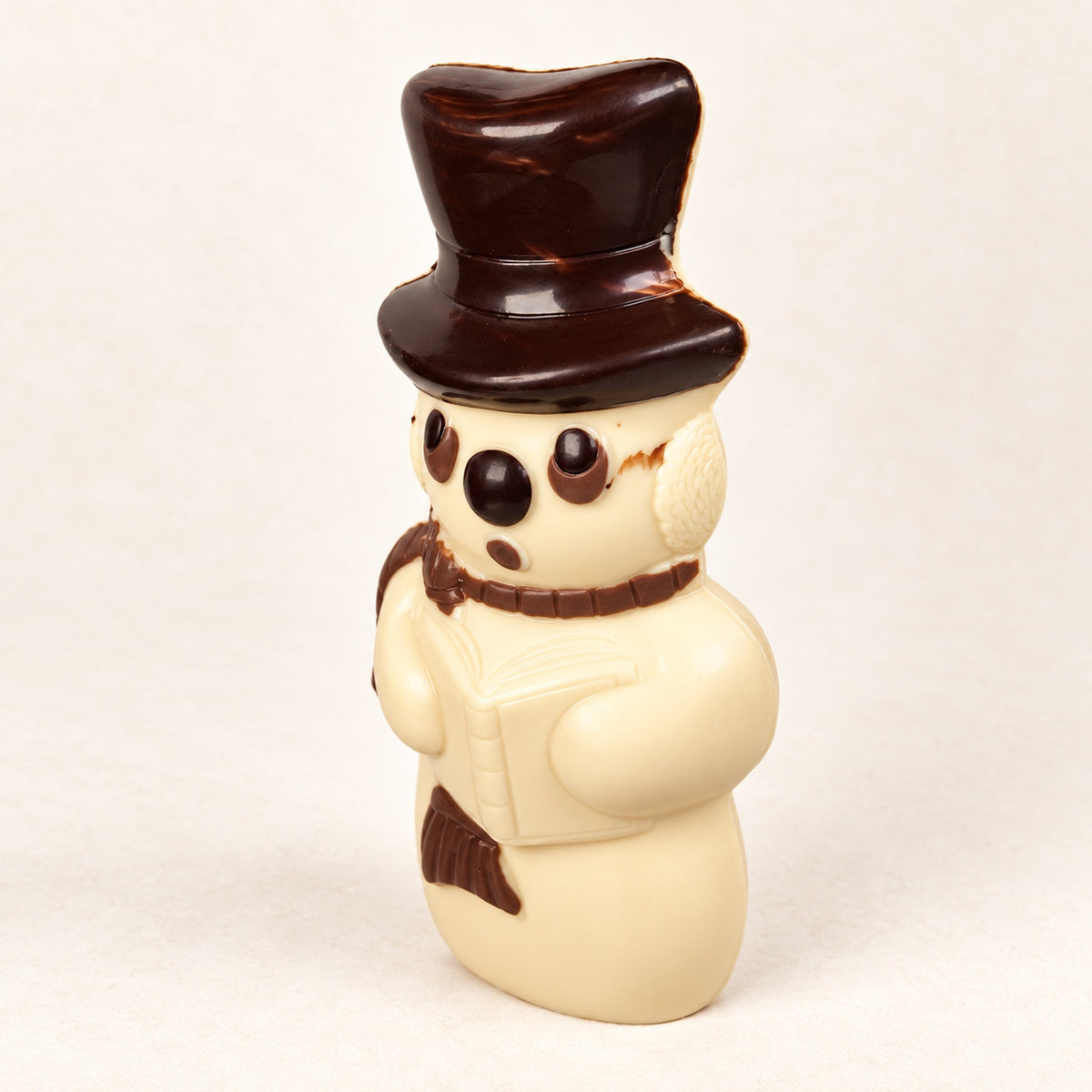 Chocolade sneeuwman met sjaal