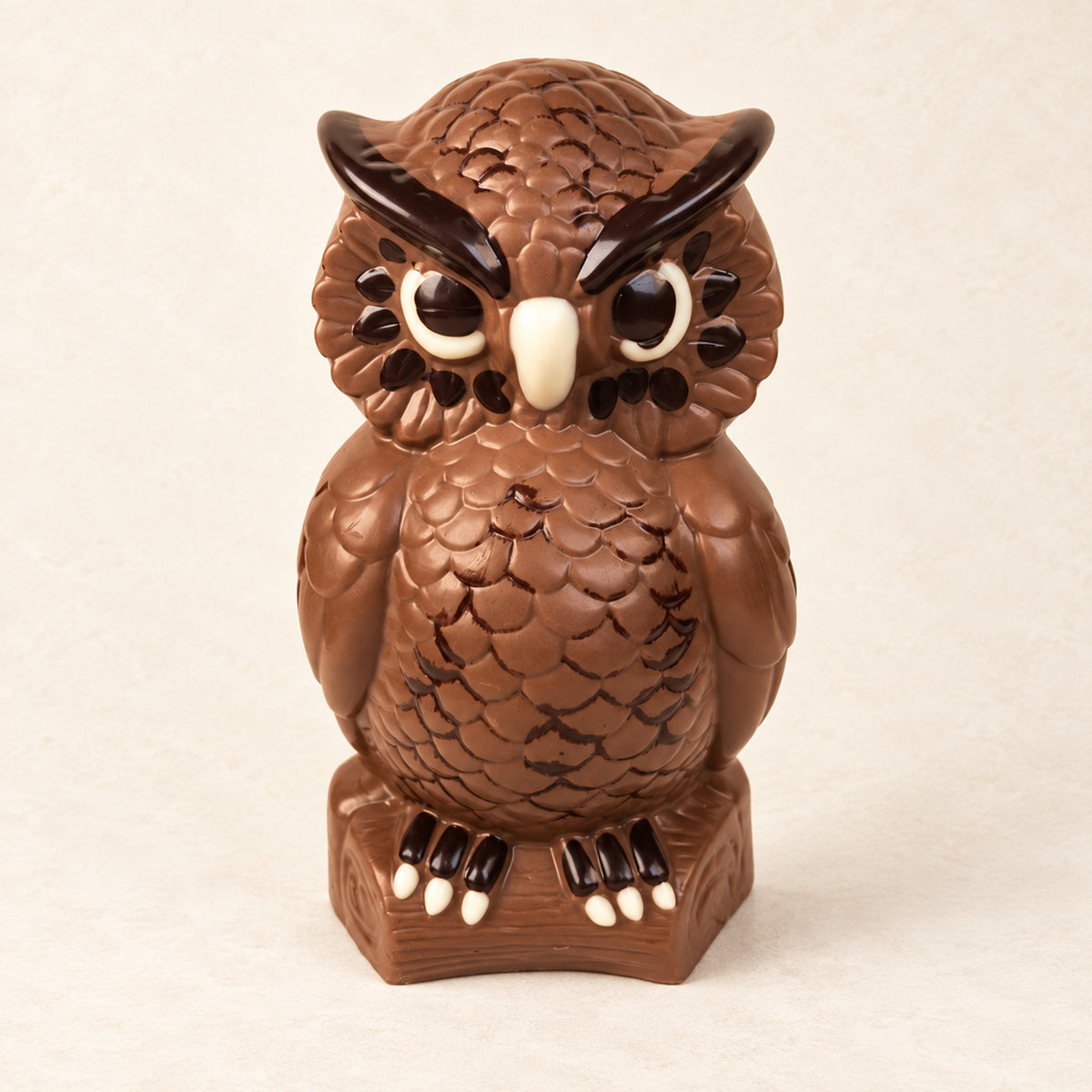 Gekleurde chocolade uil