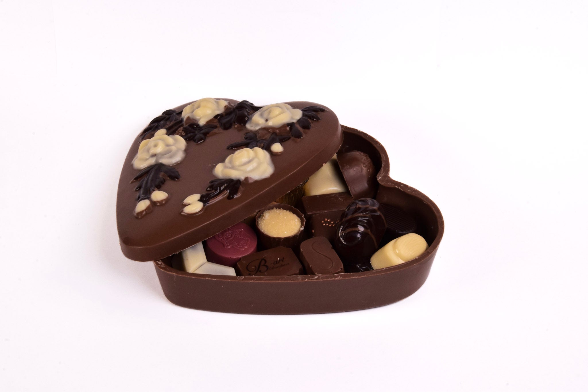 Hartvormige chocoladegeschenkdoos van B-art voor klanten of medewerkers